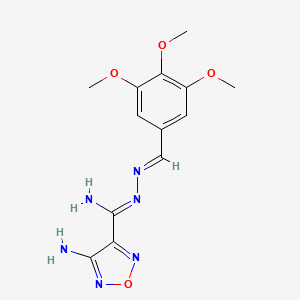 4-amino-N'-[(1E)-(3,4,5-trimethoxyphenyl)methylene]-1,2,5-oxadiazole-3-carbohydrazonamide