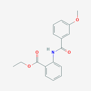 molecular formula C17H17NO4 B11643871 Ethyl 2-(3-methoxybenzamido)benzoate 