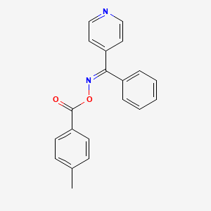 (4-methylphenyl)({[(E)-phenyl(pyridin-4-yl)methylidene]amino}oxy)methanone