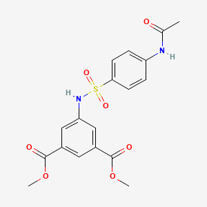 Dimethyl 5-({[4-(acetylamino)phenyl]sulfonyl}amino)isophthalate