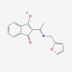 2-[1-(Furan-2-ylmethylamino)ethylidene]indene-1,3-dione