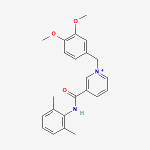 1-(3,4-Dimethoxybenzyl)-3-[(2,6-dimethylphenyl)carbamoyl]pyridinium