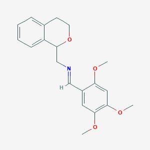 1-(3,4-dihydro-1H-isochromen-1-yl)-N-[(E)-(2,4,5-trimethoxyphenyl)methylidene]methanamine