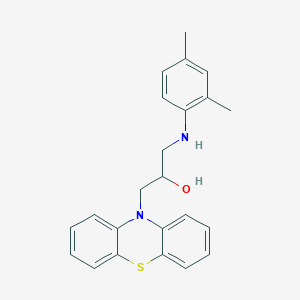 molecular formula C23H24N2OS B11644167 1-[(2,4-dimethylphenyl)amino]-3-(10H-phenothiazin-10-yl)propan-2-ol 