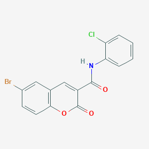 6-bromo-N-(2-chlorophenyl)-2-oxo-2H-chromene-3-carboxamide