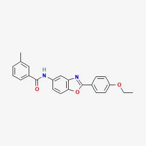 molecular formula C23H20N2O3 B11644205 N-[2-(4-ethoxyphenyl)-1,3-benzoxazol-5-yl]-3-methylbenzamide 