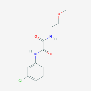 N-(3-chlorophenyl)-N'-(2-methoxyethyl)ethanediamide