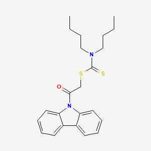 2-(9H-carbazol-9-yl)-2-oxoethyl dibutylcarbamodithioate