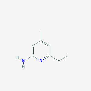 molecular formula C8H12N2 B116443 6-Ethyl-4-methylpyridin-2-amine CAS No. 145402-35-3