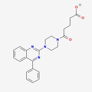 5-Oxo-5-[4-(4-phenylquinazolin-2-yl)piperazin-1-yl]pentanoic acid