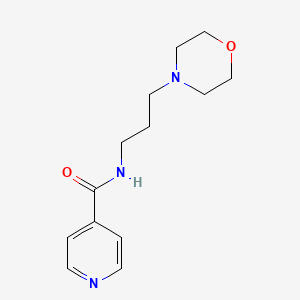 molecular formula C13H19N3O2 B11644392 N-[3-(morpholin-4-yl)propyl]pyridine-4-carboxamide 