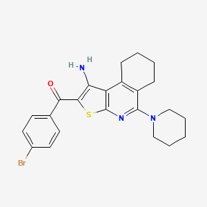 [1-Amino-5-(piperidin-1-yl)-6,7,8,9-tetrahydrothieno[2,3-c]isoquinolin-2-yl](4-bromophenyl)methanone