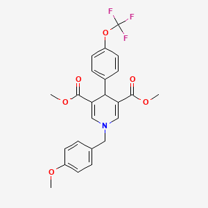 Dimethyl 1-(4-methoxybenzyl)-4-[4-(trifluoromethoxy)phenyl]-1,4-dihydropyridine-3,5-dicarboxylate