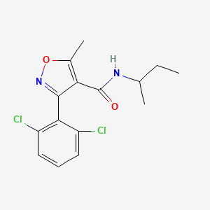 N-(butan-2-yl)-3-(2,6-dichlorophenyl)-5-methyl-1,2-oxazole-4-carboxamide