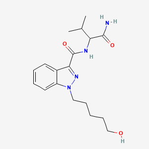 molecular formula C18H26N4O3 B1164447 N-(1-Carbamoyl-2-methylpropyl)-1-(5-hydroxypentyl)-1H-indazole-3-carboxamide 