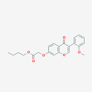 molecular formula C22H22O6 B11644570 butyl {[3-(2-methoxyphenyl)-4-oxo-4H-chromen-7-yl]oxy}acetate 