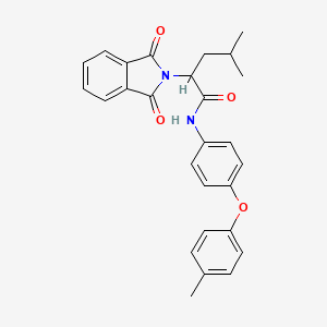 2-(1,3-dioxo-1,3-dihydro-2H-isoindol-2-yl)-4-methyl-N-[4-(4-methylphenoxy)phenyl]pentanamide