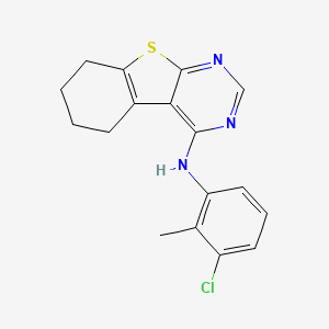 N-(3-chloro-2-methylphenyl)-5,6,7,8-tetrahydro[1]benzothieno[2,3-d]pyrimidin-4-amine