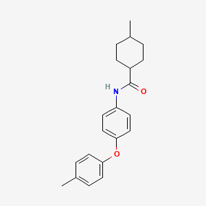 molecular formula C21H25NO2 B11644694 4-methyl-N-[4-(4-methylphenoxy)phenyl]cyclohexanecarboxamide 