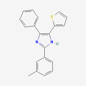 2-(3-methylphenyl)-4-phenyl-5-(thiophen-2-yl)-1H-imidazole