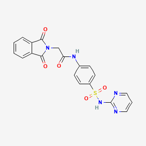 2-(1,3-dioxo-1,3-dihydro-2H-isoindol-2-yl)-N-[4-(pyrimidin-2-ylsulfamoyl)phenyl]acetamide