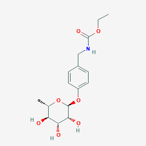 molecular formula C16H23NO7 B1164476 Ethyl 4-(rhamnosyloxy)benzylcarbamate CAS No. 208346-80-9
