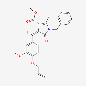 methyl (4Z)-1-benzyl-4-[3-methoxy-4-(prop-2-en-1-yloxy)benzylidene]-2-methyl-5-oxo-4,5-dihydro-1H-pyrrole-3-carboxylate