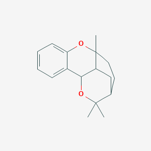 9,16,16-trimethyl-8,15-dioxatetracyclo[10.2.2.02,7.09,14]hexadeca-2,4,6-triene