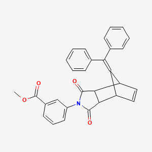 methyl 3-[8-(diphenylmethylene)-1,3-dioxo-1,3,3a,4,7,7a-hexahydro-2H-4,7-methanoisoindol-2-yl]benzoate