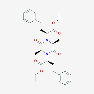 B116450 Diethyl 2,2'-(2,5-dimethyl-3,6-dioxopiperazine-1,4-diyl)bis(4-phenylbutanoate) CAS No. 151387-05-2