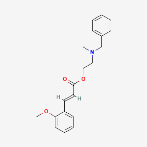 molecular formula C20H23NO3 B11645014 2-[benzyl(methyl)amino]ethyl (2E)-3-(2-methoxyphenyl)prop-2-enoate 