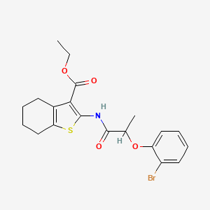 Ethyl 2-{[2-(2-bromophenoxy)propanoyl]amino}-4,5,6,7-tetrahydro-1-benzothiophene-3-carboxylate