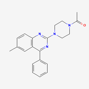 1-[4-(6-Methyl-4-phenylquinazolin-2-yl)piperazin-1-yl]ethanone