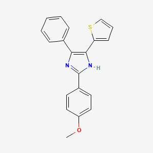 2-(4-methoxyphenyl)-4-phenyl-5-(thiophen-2-yl)-1H-imidazole