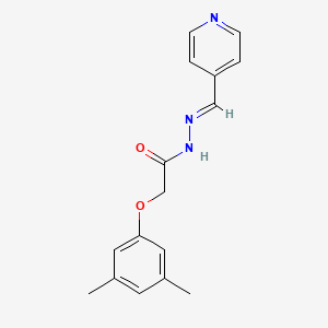 molecular formula C16H17N3O2 B11645123 (3,5-Dimethyl-phenoxy)-acetic acid pyridin-4-ylmethylene-hydrazide 