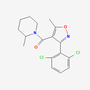 [3-(2,6-Dichlorophenyl)-5-methyl-1,2-oxazol-4-yl](2-methylpiperidin-1-yl)methanone