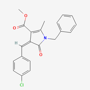 methyl (4Z)-1-benzyl-4-(4-chlorobenzylidene)-2-methyl-5-oxo-4,5-dihydro-1H-pyrrole-3-carboxylate