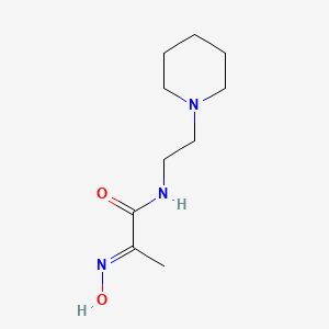 (2E)-2-(hydroxyimino)-N-[2-(piperidin-1-yl)ethyl]propanamide