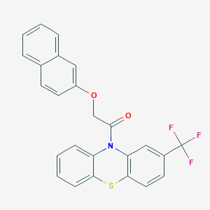 2-(naphthalen-2-yloxy)-1-[2-(trifluoromethyl)-10H-phenothiazin-10-yl]ethanone