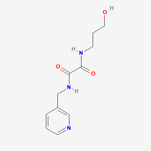 molecular formula C11H15N3O3 B11645369 N-(3-hydroxypropyl)-N'-(pyridin-3-ylmethyl)ethanediamide 