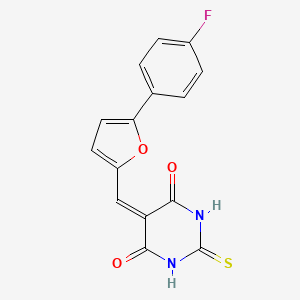 5-((5-(4-fluorophenyl)furan-2-yl)methylene)-2-thioxodihydropyrimidine-4,6(1H,5H)-dione