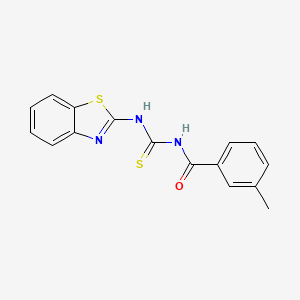 N-(1,3-benzothiazol-2-ylcarbamothioyl)-3-methylbenzamide