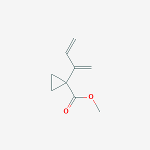 Cyclopropanecarboxylic acid, 1-(1-methylene-2-propenyl)-, methyl ester (9CI)