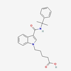 molecular formula C23H26N2O3 B1164540 CUMYL-PICA N-戊酸代谢物 