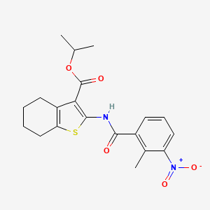 Propan-2-yl 2-{[(2-methyl-3-nitrophenyl)carbonyl]amino}-4,5,6,7-tetrahydro-1-benzothiophene-3-carboxylate