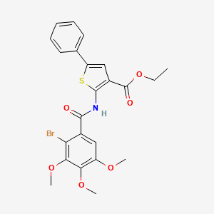 Ethyl 2-[(2-bromo-3,4,5-trimethoxybenzoyl)amino]-5-phenylthiophene-3-carboxylate