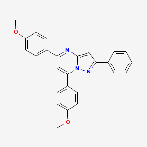 5,7-Bis(4-methoxyphenyl)-2-phenylpyrazolo[1,5-a]pyrimidine