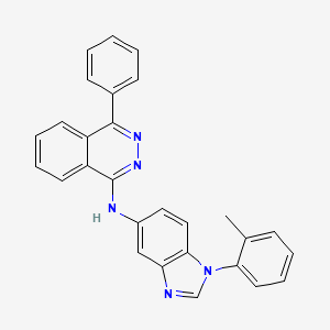 N-[1-(2-methylphenyl)-1H-benzimidazol-5-yl]-4-phenylphthalazin-1-amine