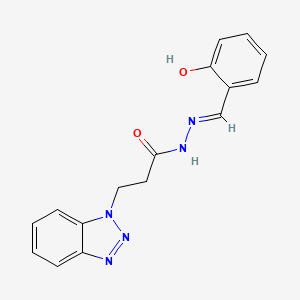 3-(1H-benzotriazol-1-yl)-N'-[(E)-(2-hydroxyphenyl)methylidene]propanehydrazide