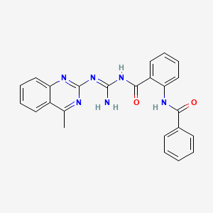 N-{(E)-amino[(4-methylquinazolin-2-yl)amino]methylidene}-2-[(phenylcarbonyl)amino]benzamide